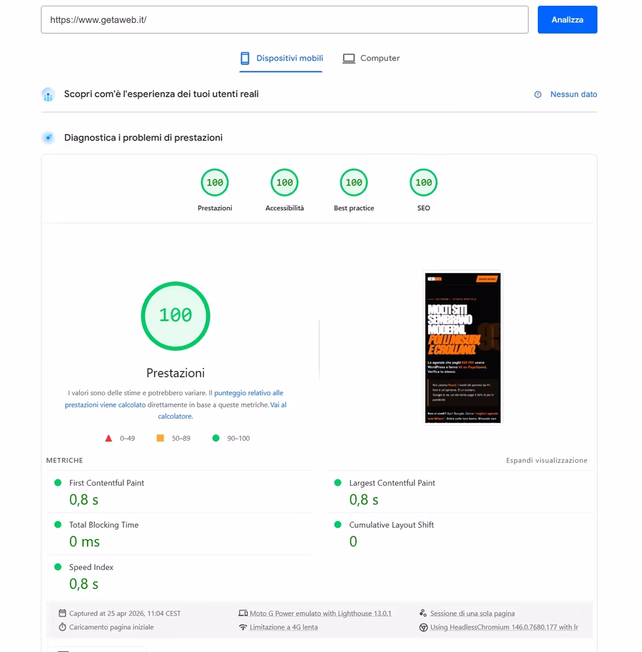 getaweb.it — Il nostro stesso sito · Busca (CN), sito realizzato da Getaweb